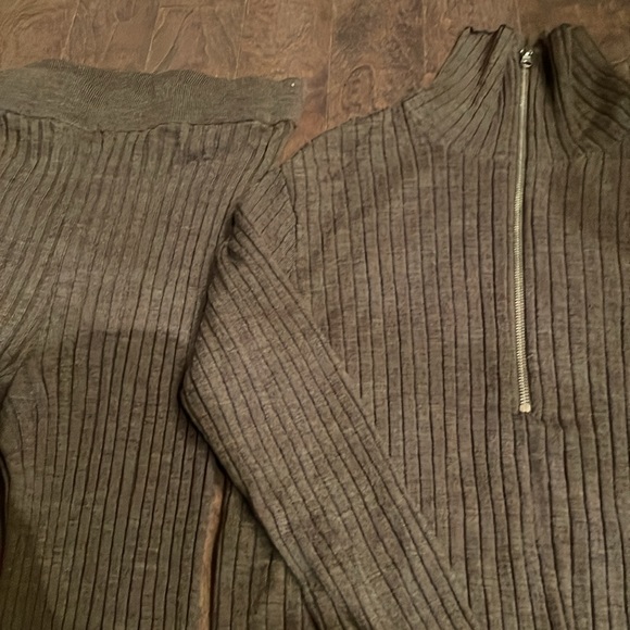 2Pc Merino Rib Sweater Pant set Sz M - Picture 4 of 4